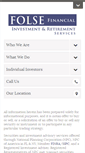 Mobile Screenshot of folsefinancial.com